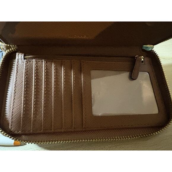 Michael Kors Jet Set Wristlet Wallet, Large - Brown - Picture 5 of 9